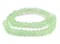 The Bead Chest Pistachio Green Faceted Recycled Java Sea Glass Beads - Full Strand of Faceted Bottle Glass Beads | Approximately 50 Beads